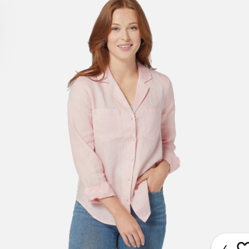 NYDJ Light Pink Button-Down Shirt